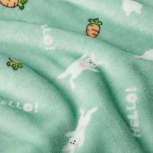 Japanese and Korean style green cotton filling blanket