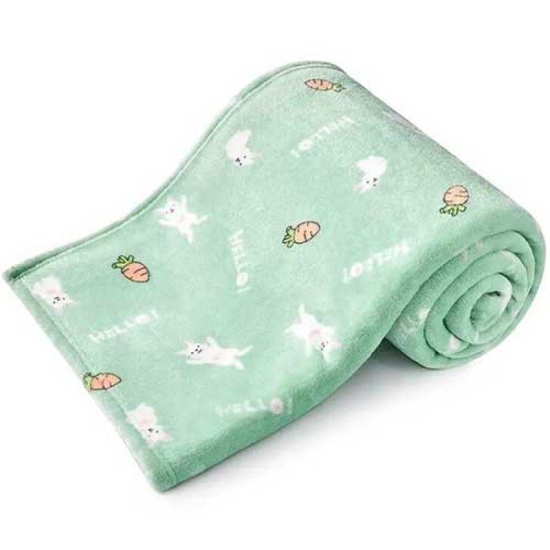 Japanese and Korean style green cotton filling blanket